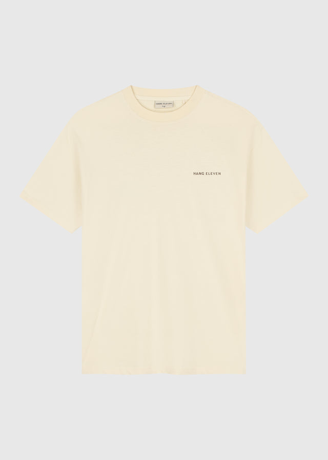 Marken-T-Shirt – Sand