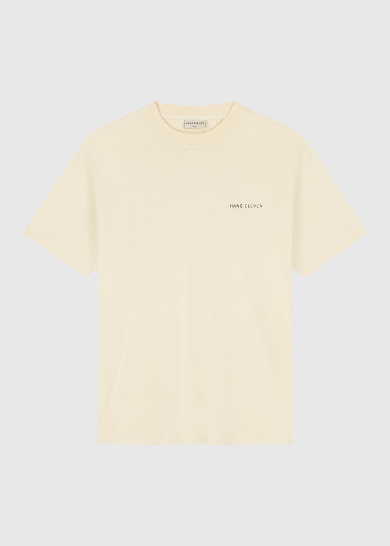 Marken-T-Shirt – Sand
