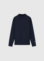 Clean Half Zip Knit - Navy Blue