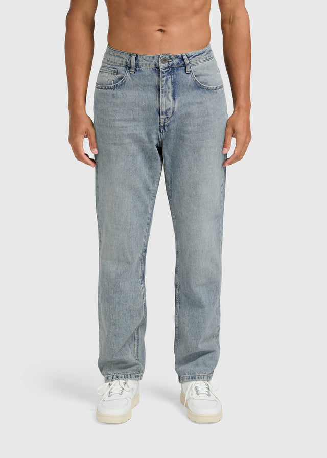 Die Clean Straight Jeans – Pfefferblau 