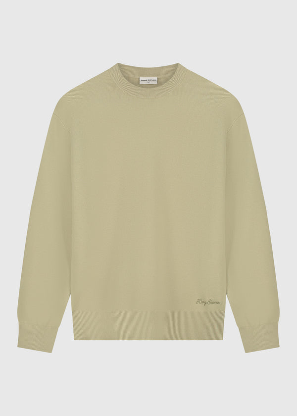 Compact Knit Crewneck - Light Green