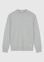 Compact Knit Crewneck - Grey Melee