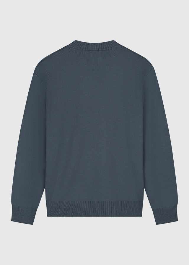 Compact Knit Crewneck - Ombre Blue