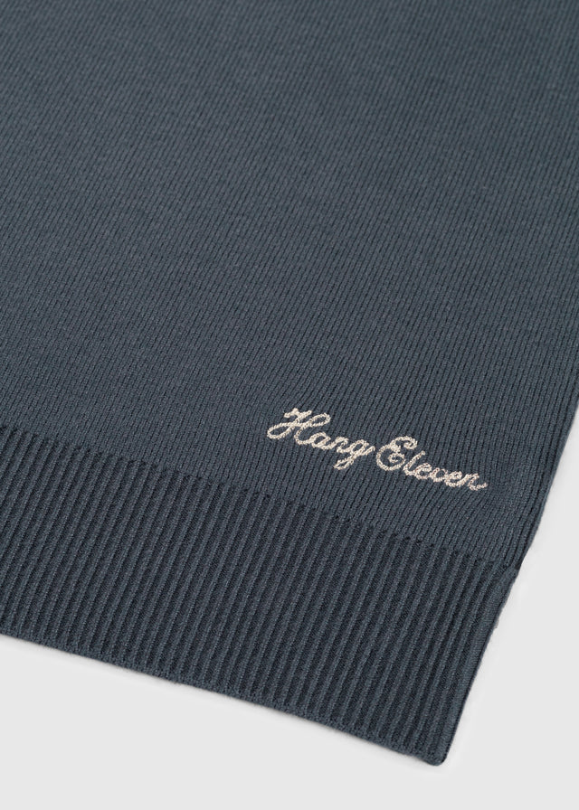 Compact Knit Crewneck - Ombre Blue