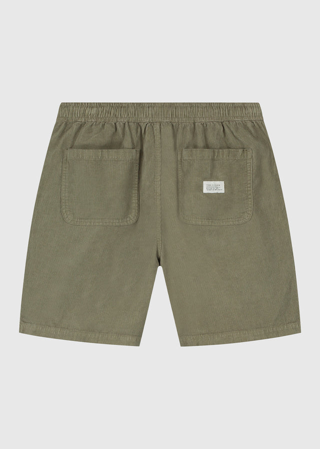 Short en velours côtelé - Vert