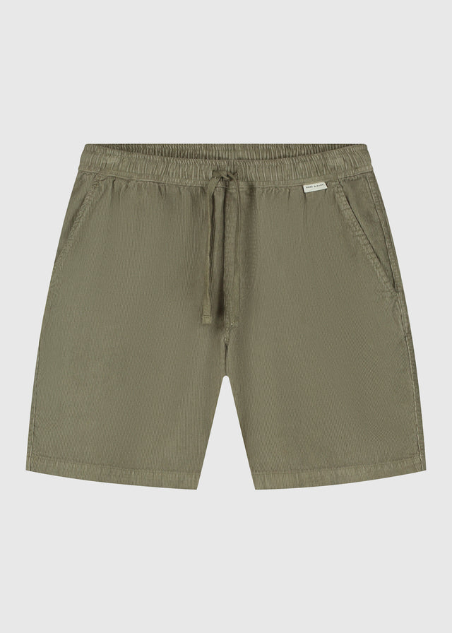 Short en velours côtelé - Vert
