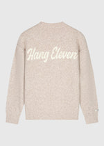 Cozy Brand Knit Crewneck - Taupe