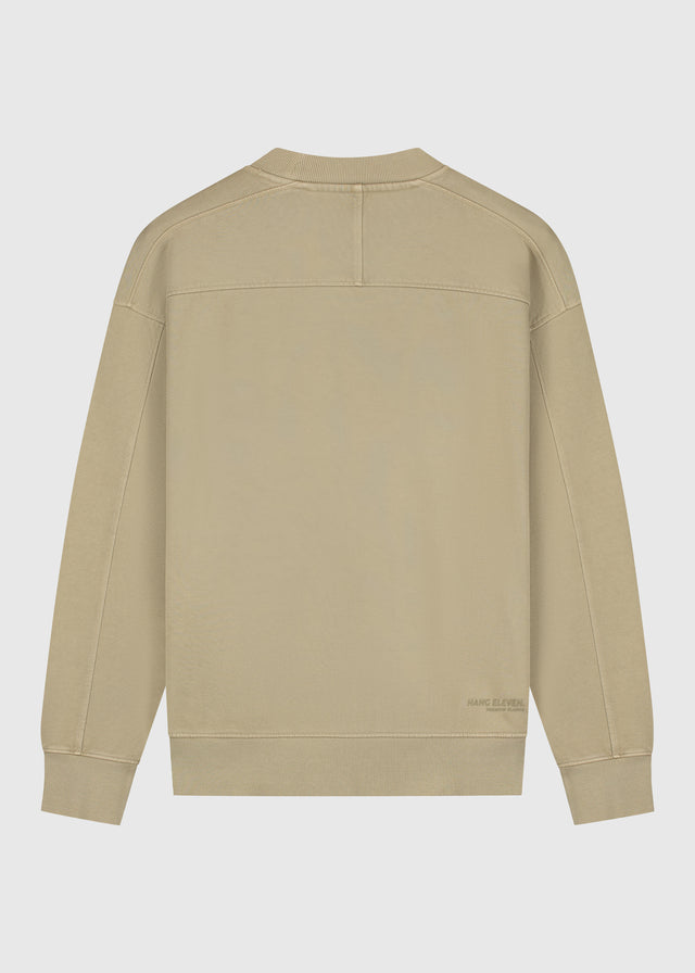 Sweat-shirt Premium Blanks à col rond - Vert délavé