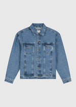 Branded Miles Denim Jacket - Blue