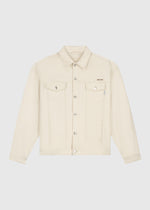 Branded Miles Denim Jacket - Ecru
