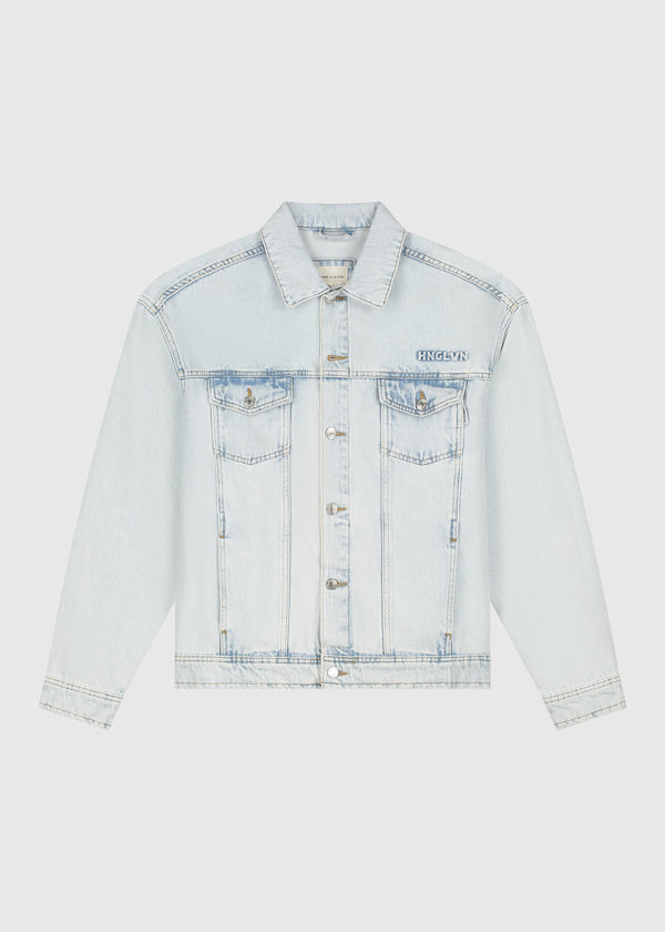 Premium Denim Jacket - Light Blue