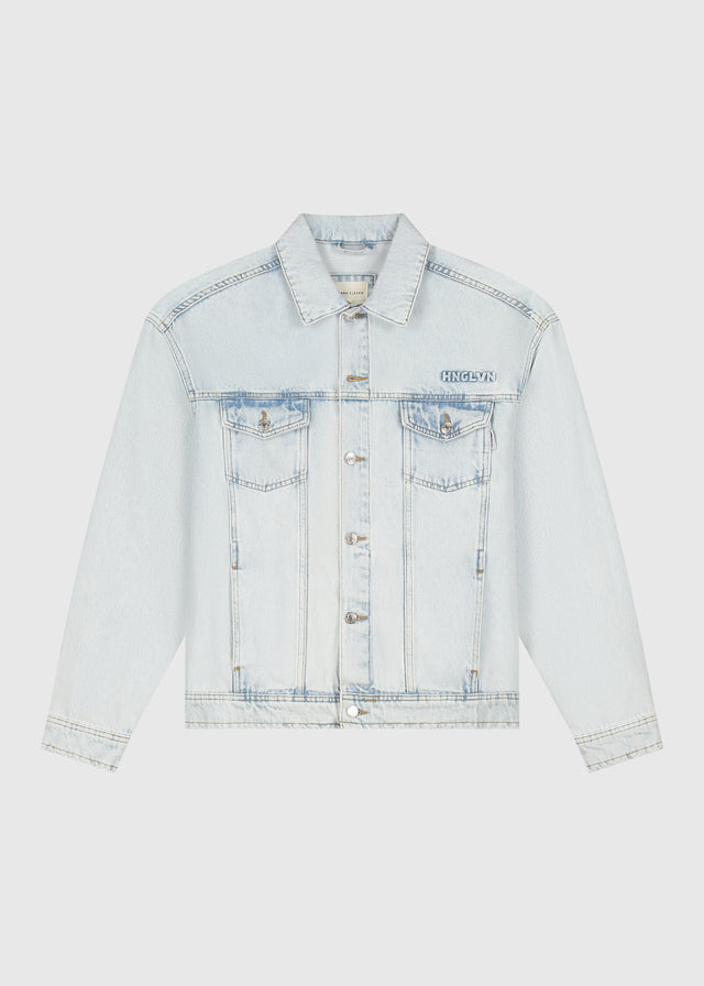 Premium-Jeansjacke – Hellblau