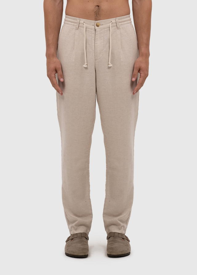 The Baggy Linen Pants - Sand