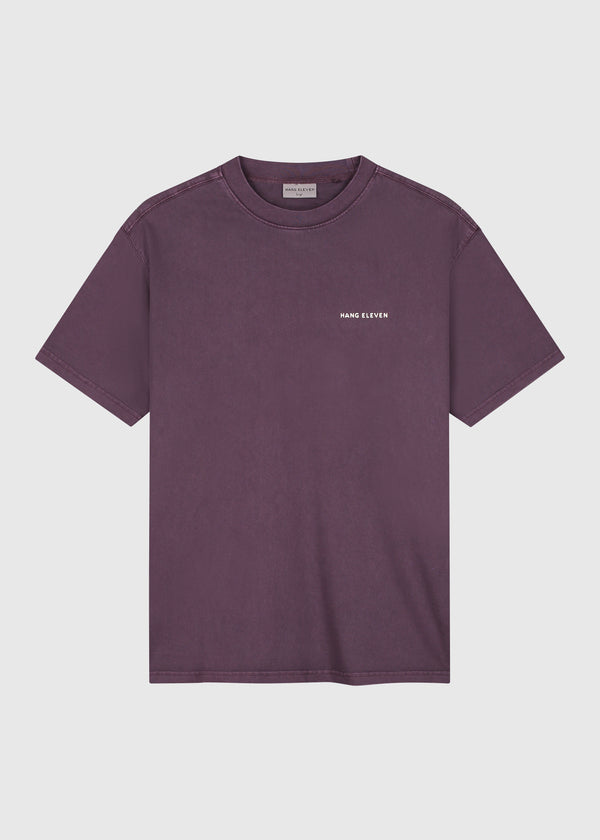 Washed Essential Tee - Dark Purple