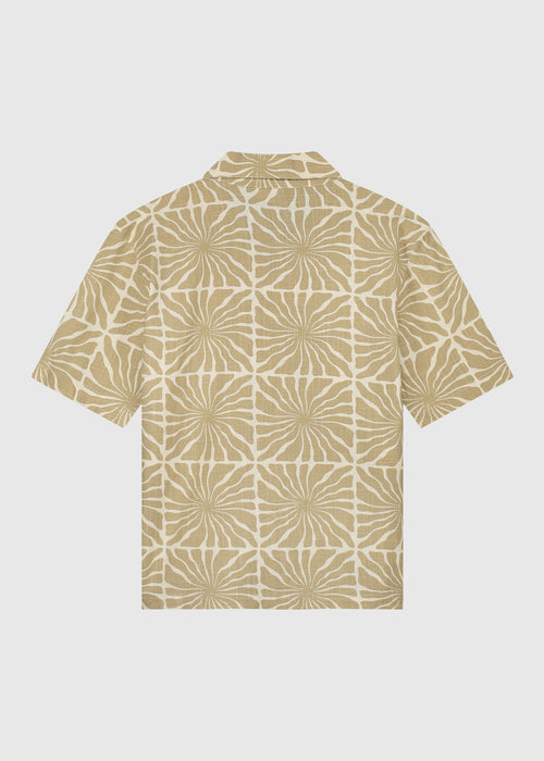 Flower Slub Shirt - Sand