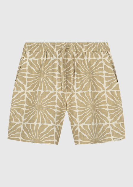 Flower Slub Short – Sand