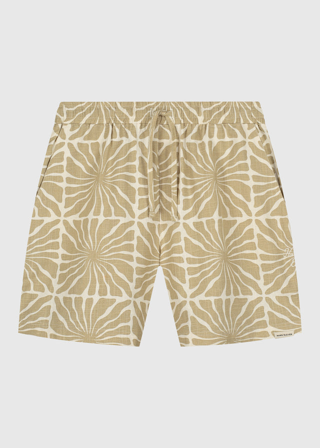 Flower Slub Short - Sand