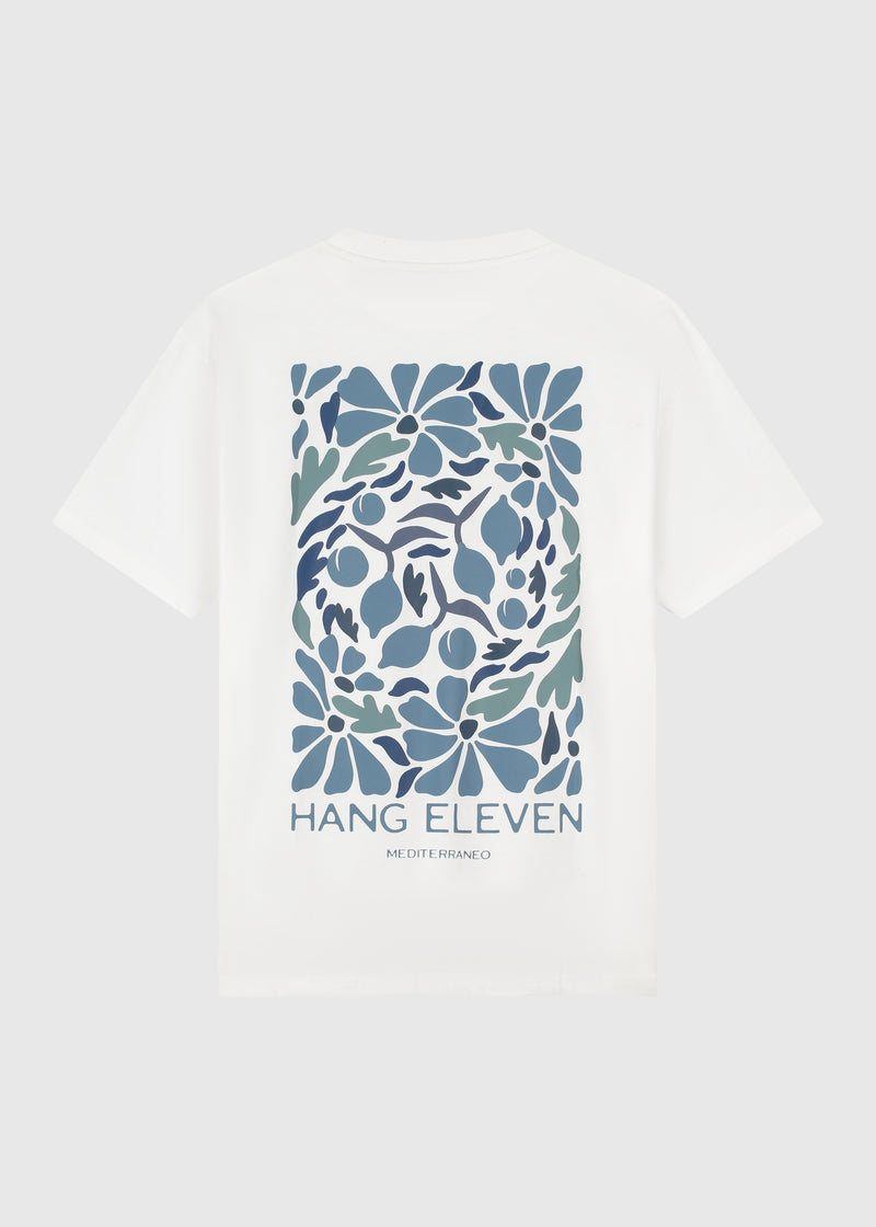 Blumen-T-Shirt – Weiß