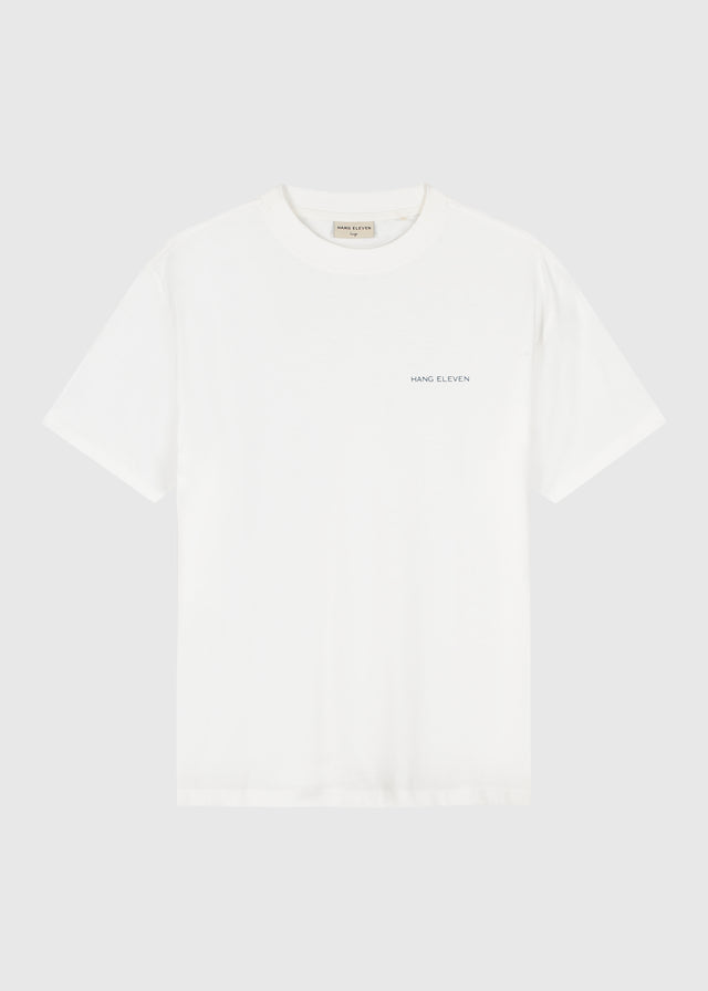 Blumen-T-Shirt – Weiß
