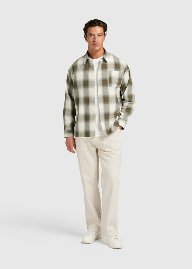 Shadow Check Shirt - Sand