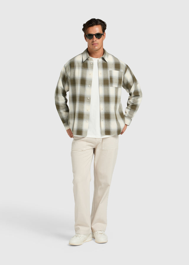 Shadow Check Shirt - Sand