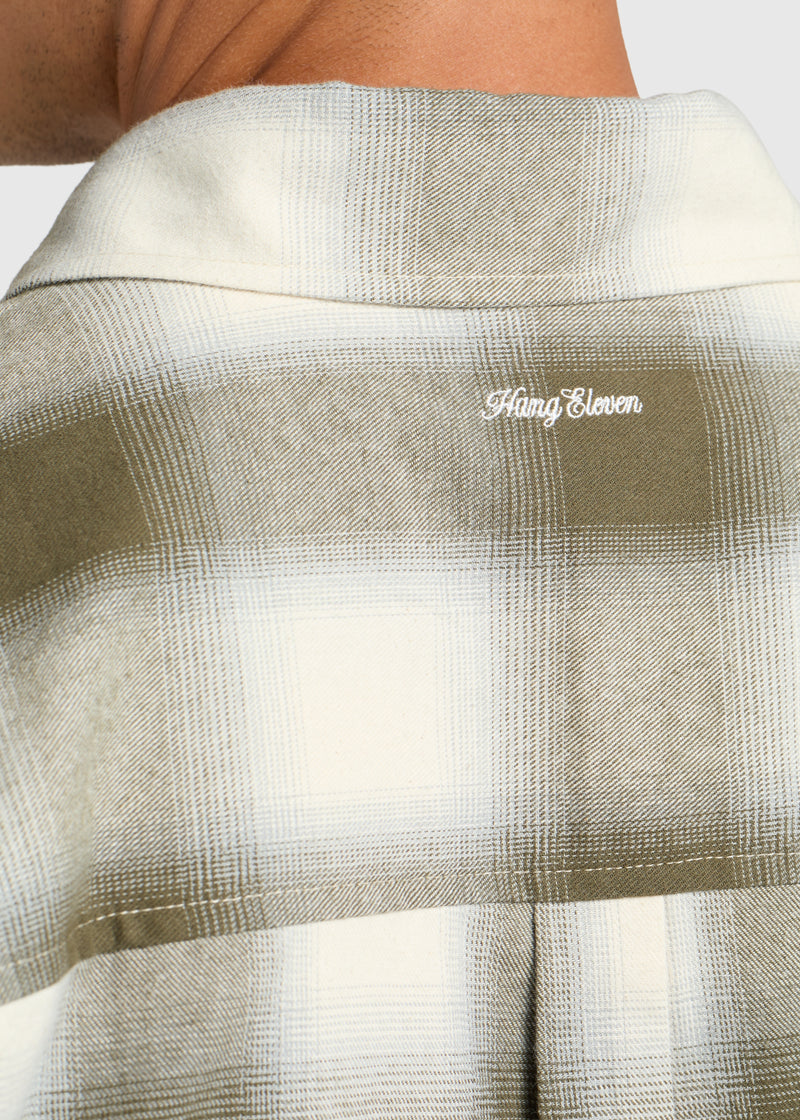 Shadow Check Shirt - Sand