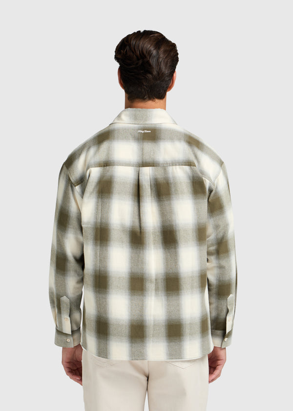 Gradient Seersucker Shirt - Sand