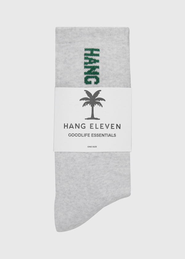 Hang Eleven Vertical Socks - Grey Melee