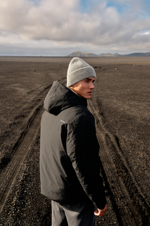 Two Tone Beanie - White
