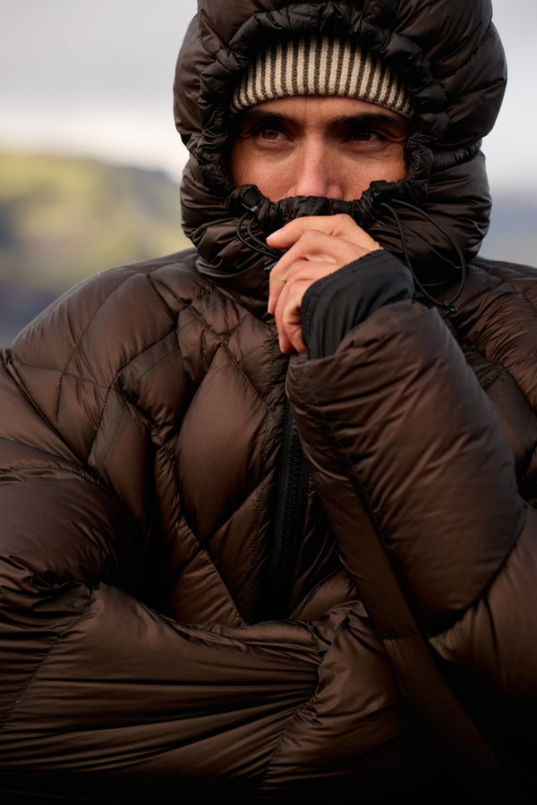 Diamond Down Puffer - Brown