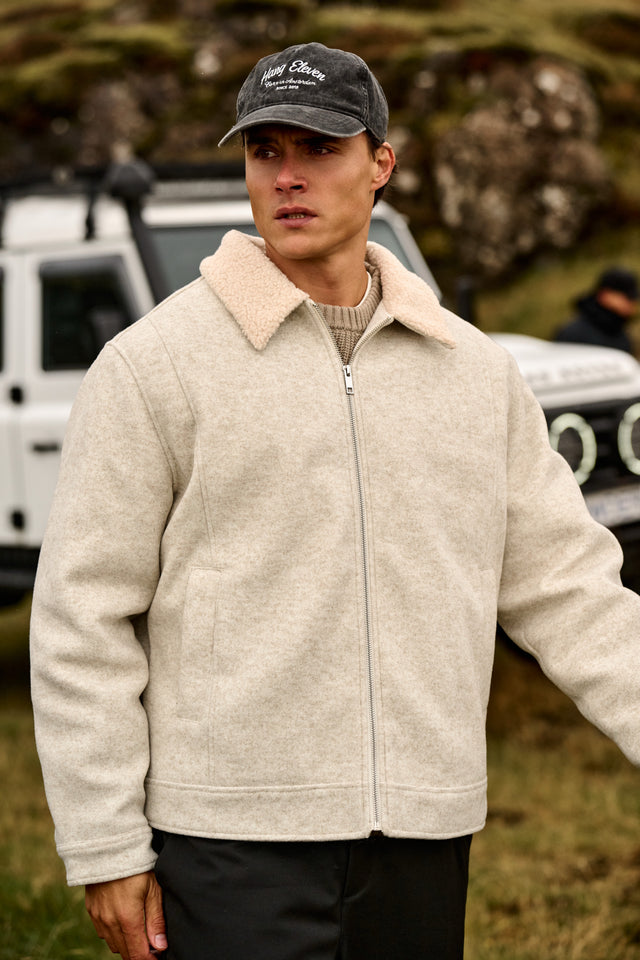 Cozy Borg Jacket - Sand