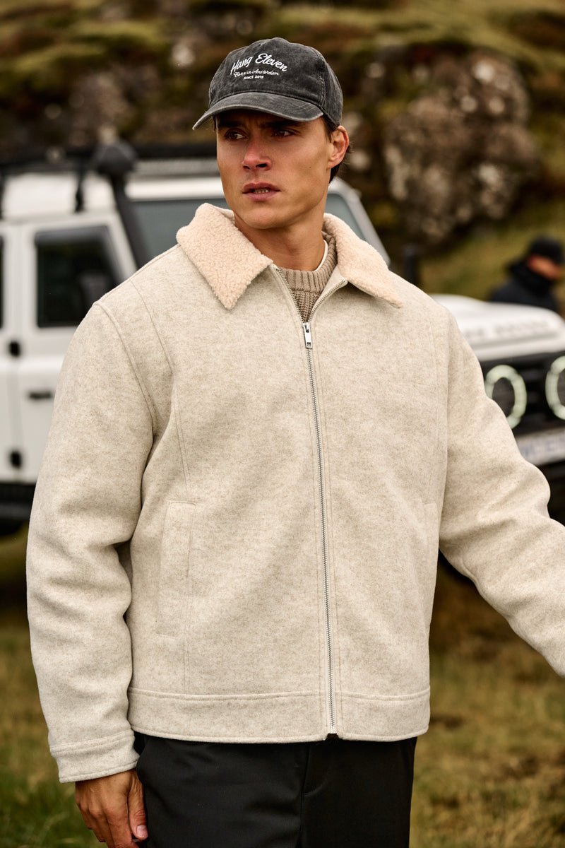 Cozy Borg Jacket - Sand