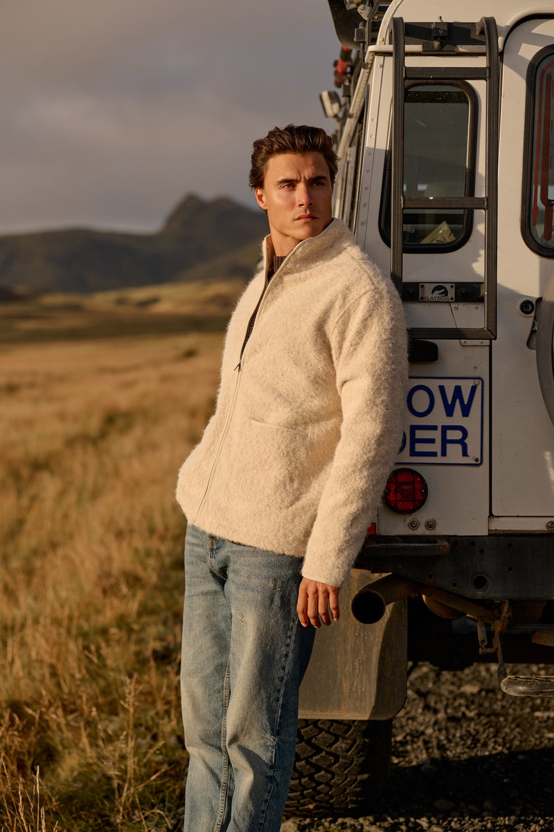 Soft Zip Jacket - Sand