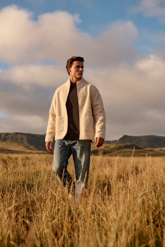Soft Zip Jacket - Sand