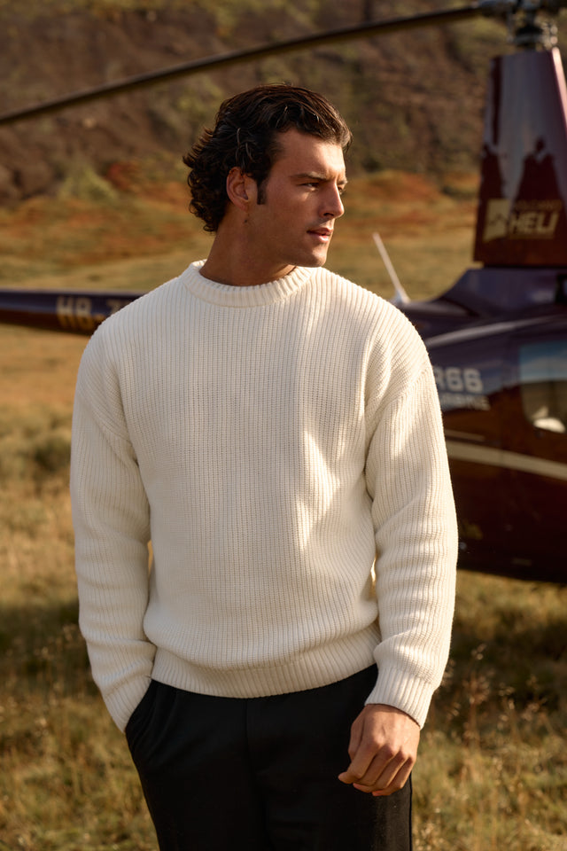 Clean Cable Knit - Light Sand