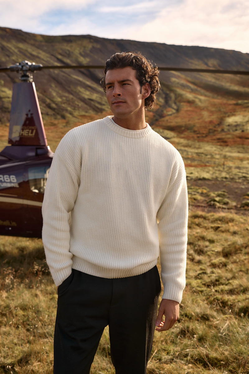 Clean Cable Knit - Light Sand
