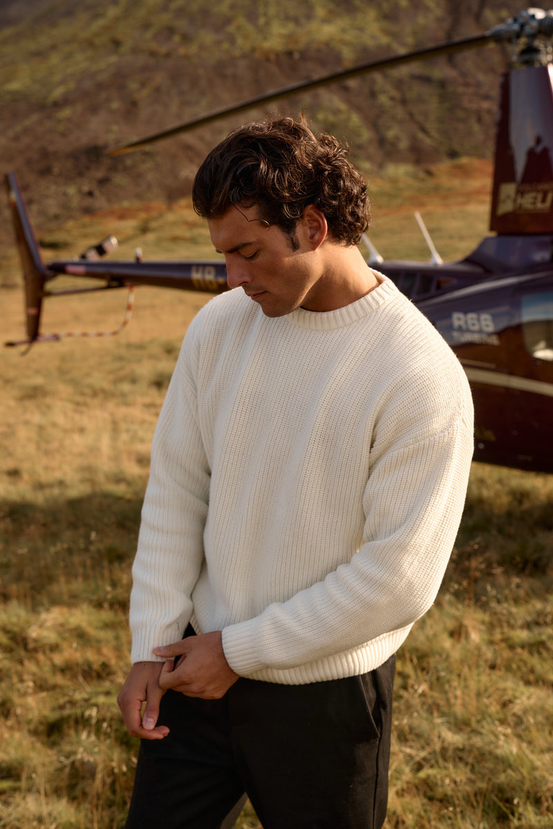 Clean Cable Knit - Light Sand