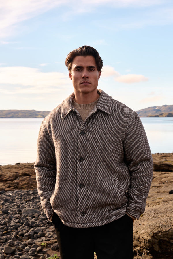 Padded Overshirt - Brown