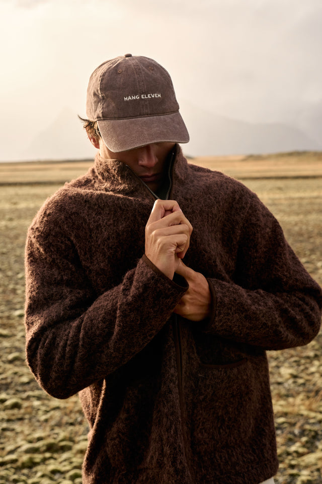 Soft Zip Jacket - Brown