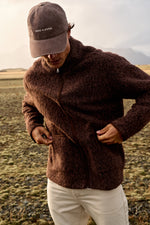 Soft Zip Jacket - Brown