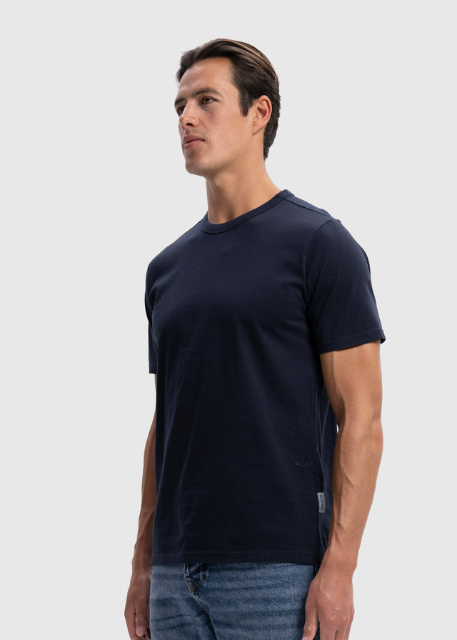 Leichtes Regular Premium T-Shirt - Navy Blau