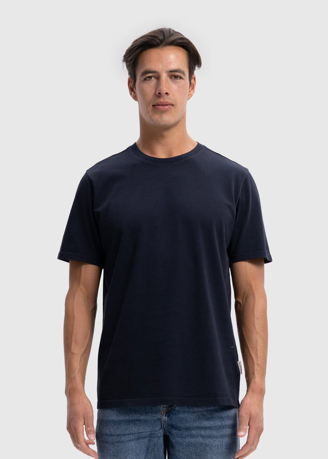 Schweres reguläres Premium-T-Shirt – Marineblau