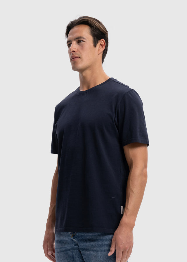 Schweres reguläres Premium-T-Shirt – Marineblau