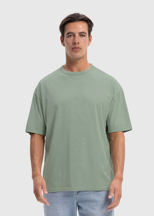 T-shirt oversize léger de qualité supérieure - Vert sauge