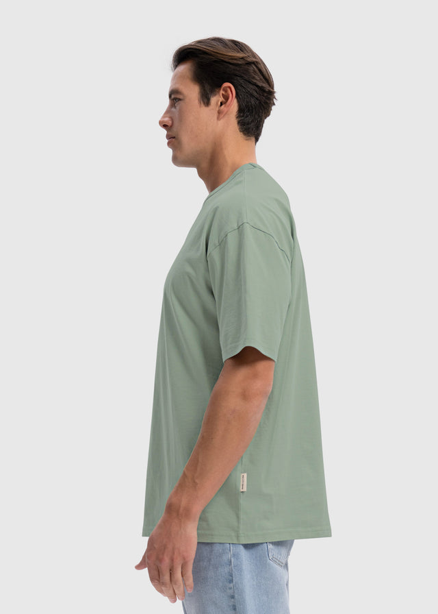 T-shirt oversize léger de qualité supérieure - Vert sauge