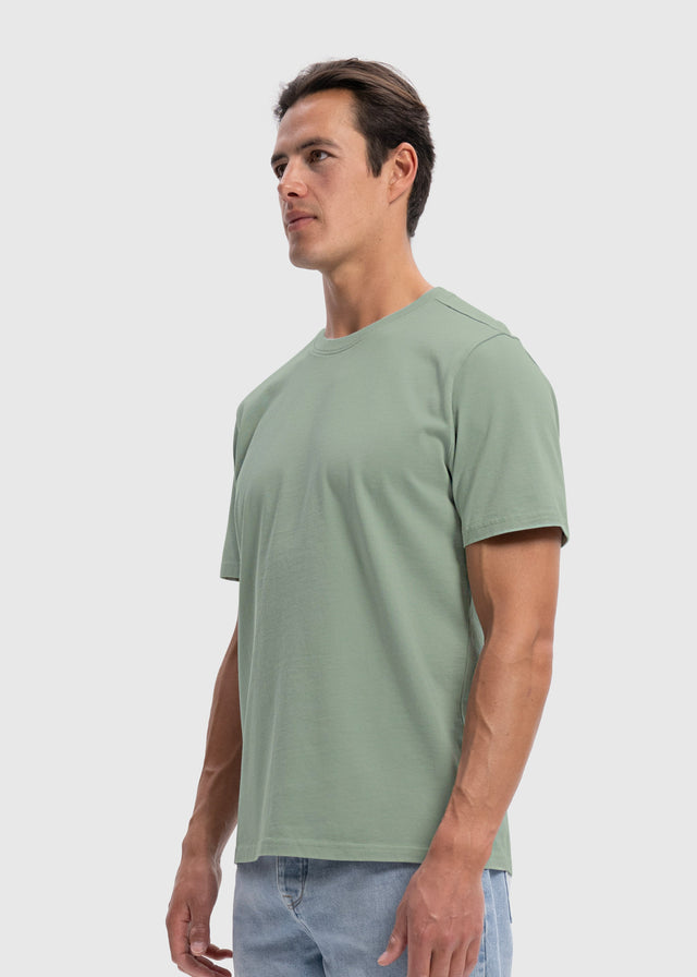 Schweres reguläres Premium-T-Shirt – Salbeigrün