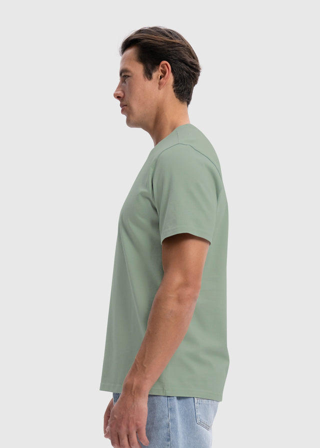 Schweres reguläres Premium-T-Shirt – Salbeigrün