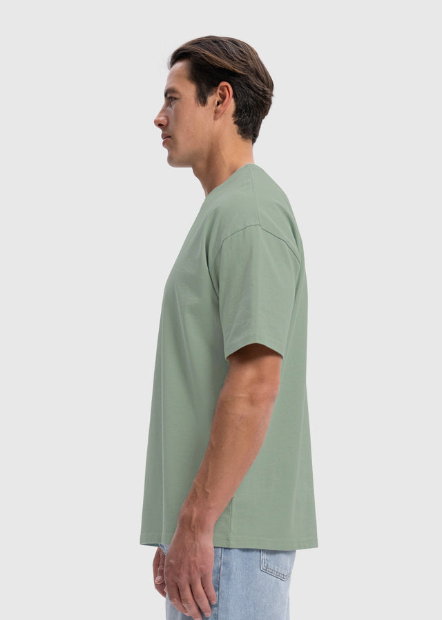 T-shirt premium surdimensionné lourd - Vert sauge