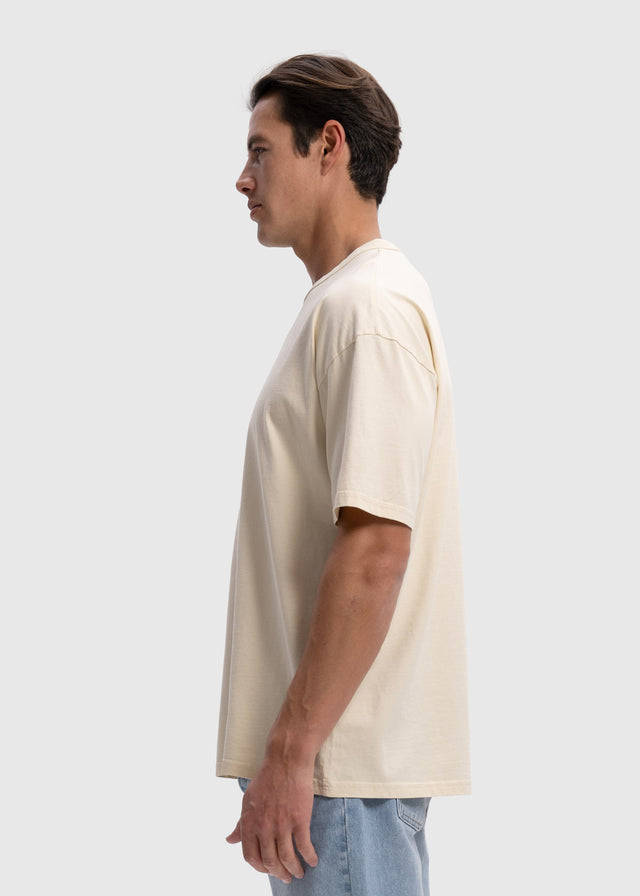 Leichtes Oversized Premium-T-Shirt – Sand