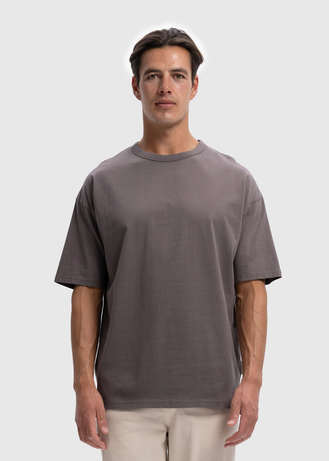 Light Oversized Premium Tee – Anthrazit